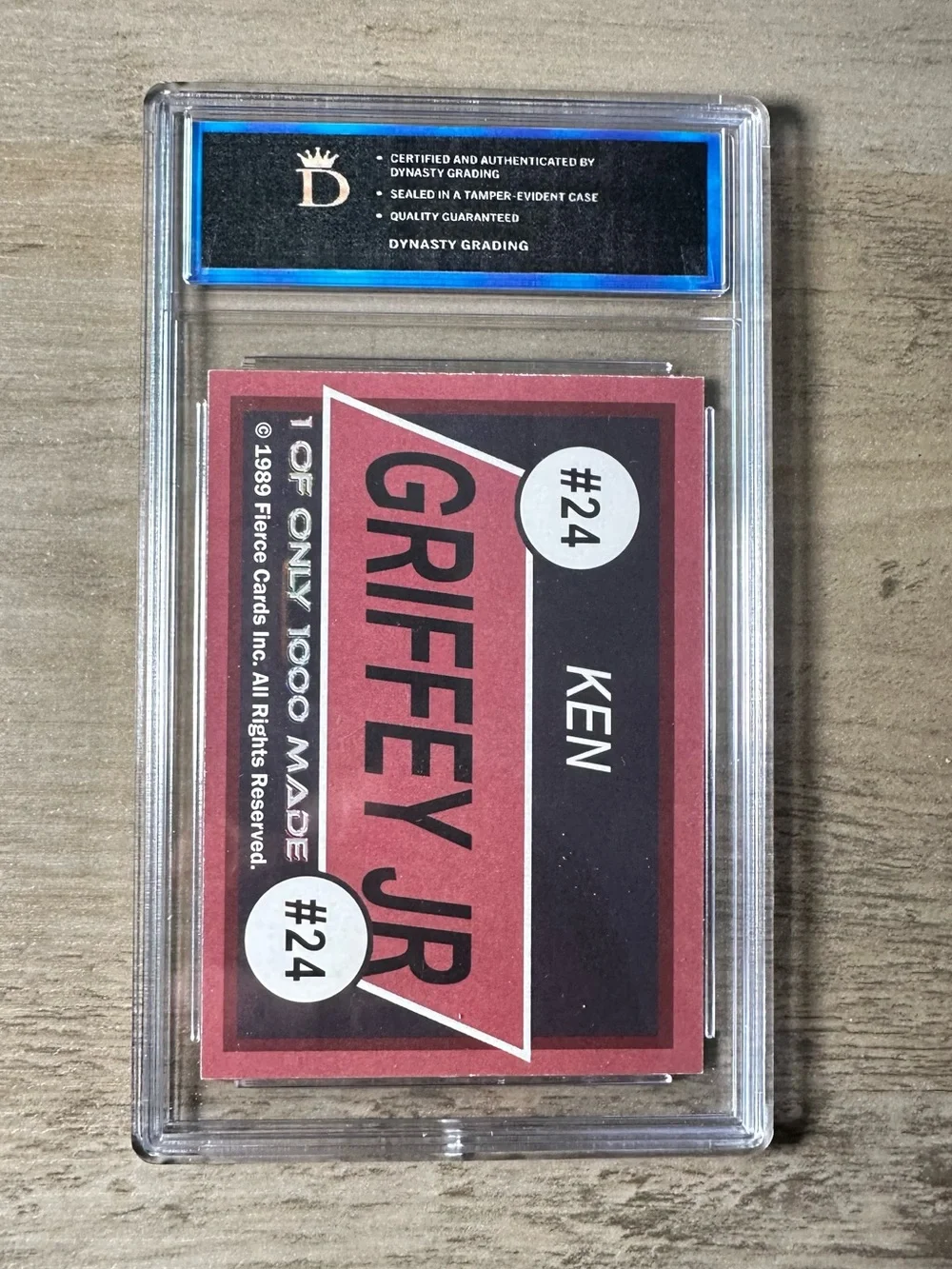 Ken Griffey Jr. Rookie 1989 Fierce Gem Mint 10 Novelty Card. Seattle Mariners.